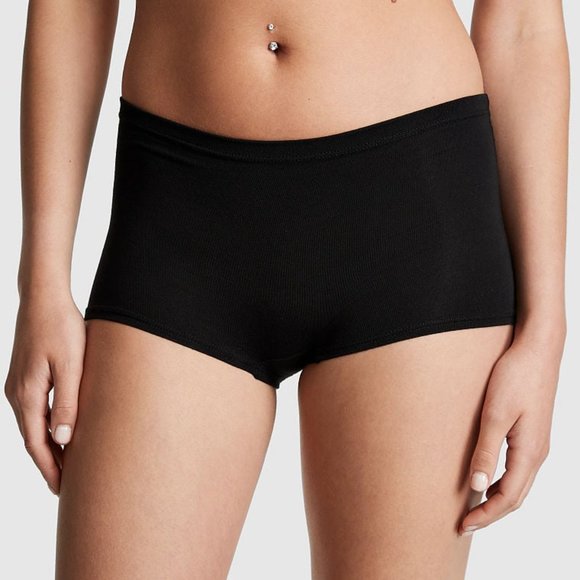 VS L HALLOWEEN PINK Cotton Boyshort Panty Skeleton Dogs Pups Animals NWT - Picture 7 of 9